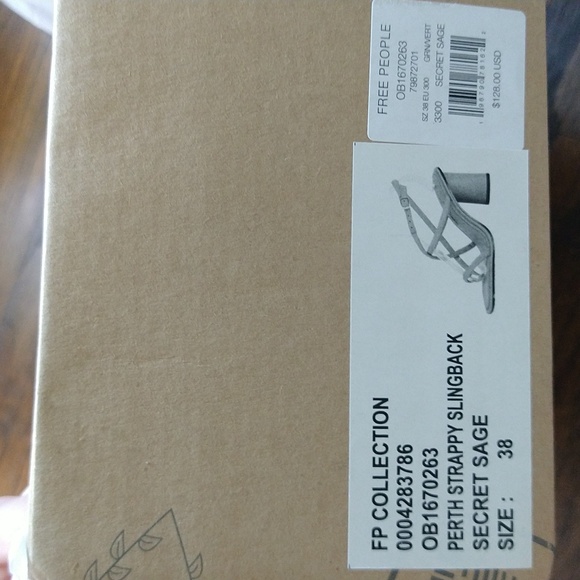 NEW Free People Secretly Sage Green Perth Strappy Slingback Heels - Picture 13 of 16